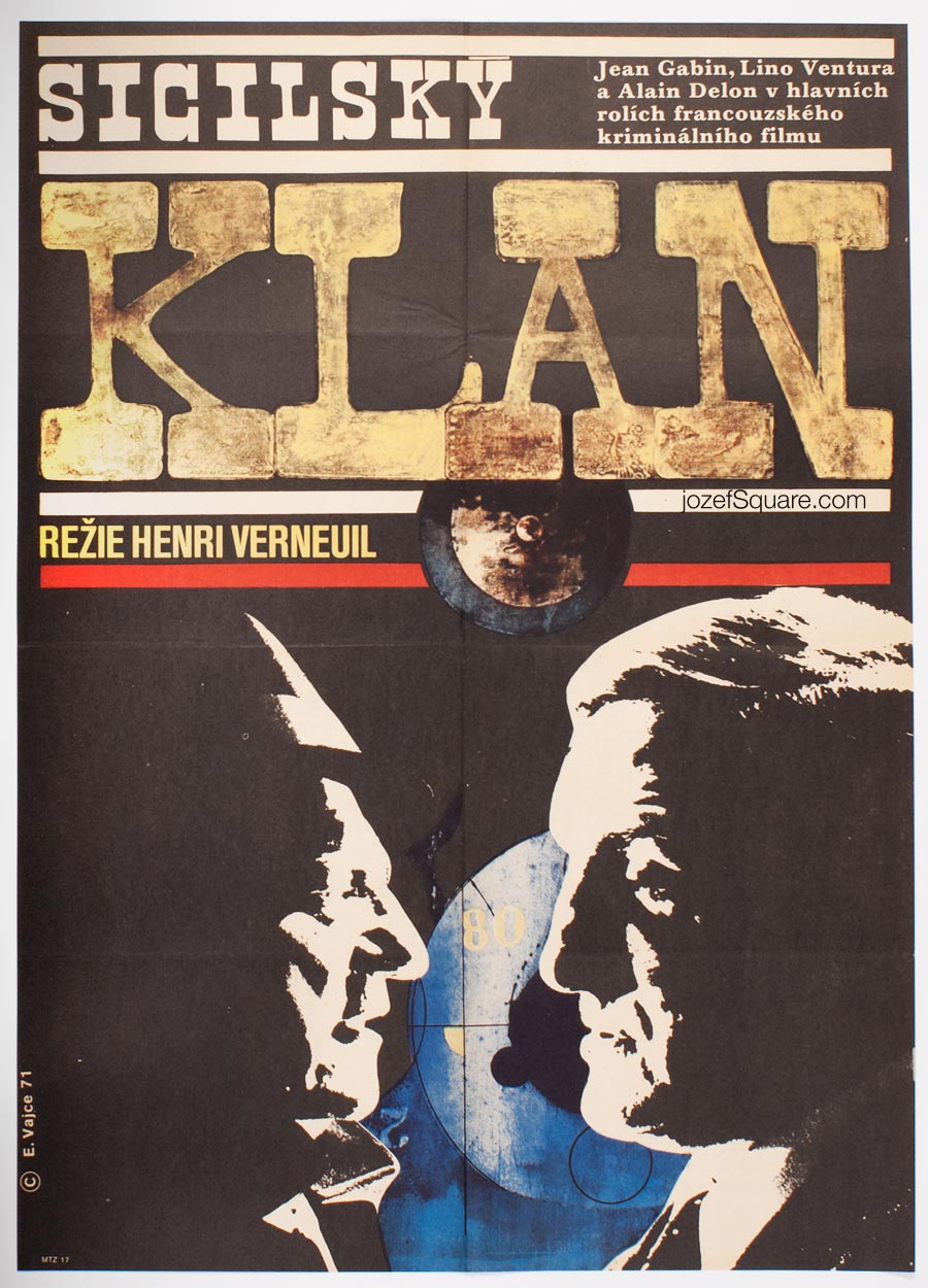 Movie Poster, The Sicilian Clan, Eva Vajce