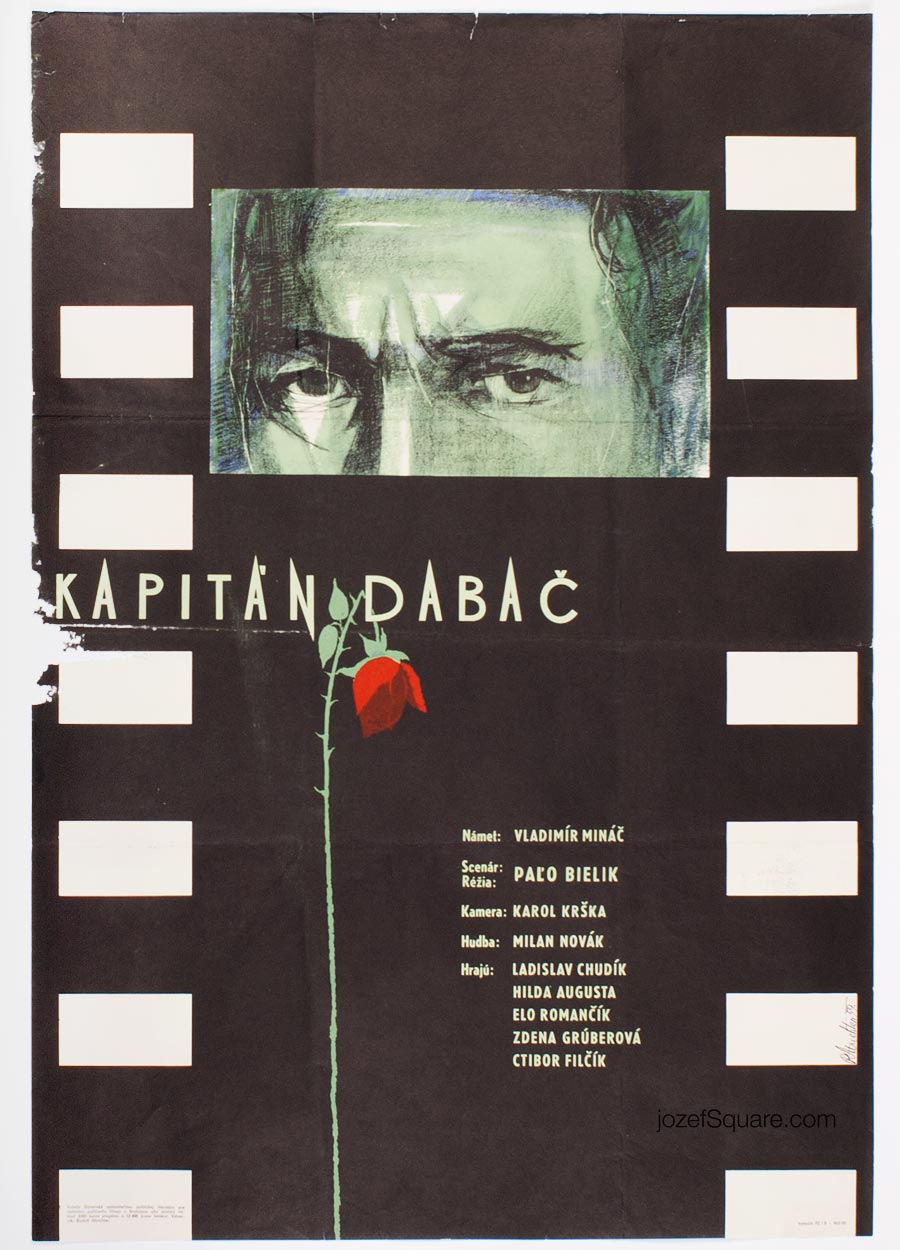 Movie Poster, Captain Dabac, Rudolf Altrichter, 50s Cinema Art