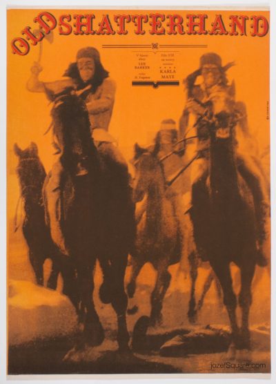 Western Movie Poster, Old Shatterhand, Zdenek Ziegler