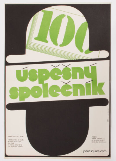 Minimalist Movie Poster, Associate, Jiri Susanka, 70s Cinema Art