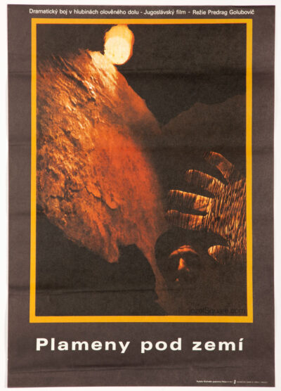 Movie Poster, Red Strike, Miroslav Hlavacek, 70s Cinema Art