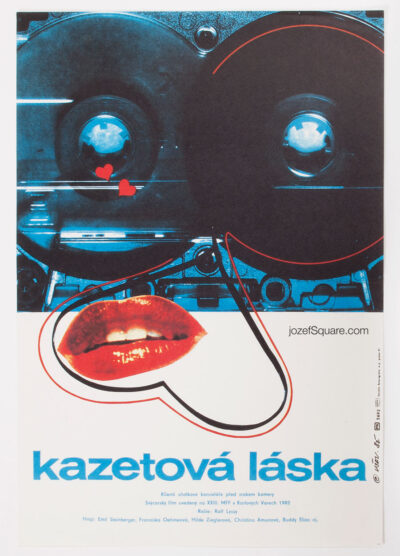 Movie Poster, Cassette Love, Vratislav Sevcik, 80s Cinema Art
