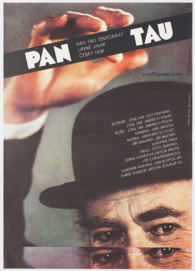 Movie Poster, Mr. Tau, Milan Grygar, 80s Cinema Art