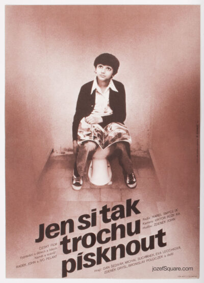 Movie Poster, Just Whistle a Little, Alexej Jaros, 80s Cinema Art