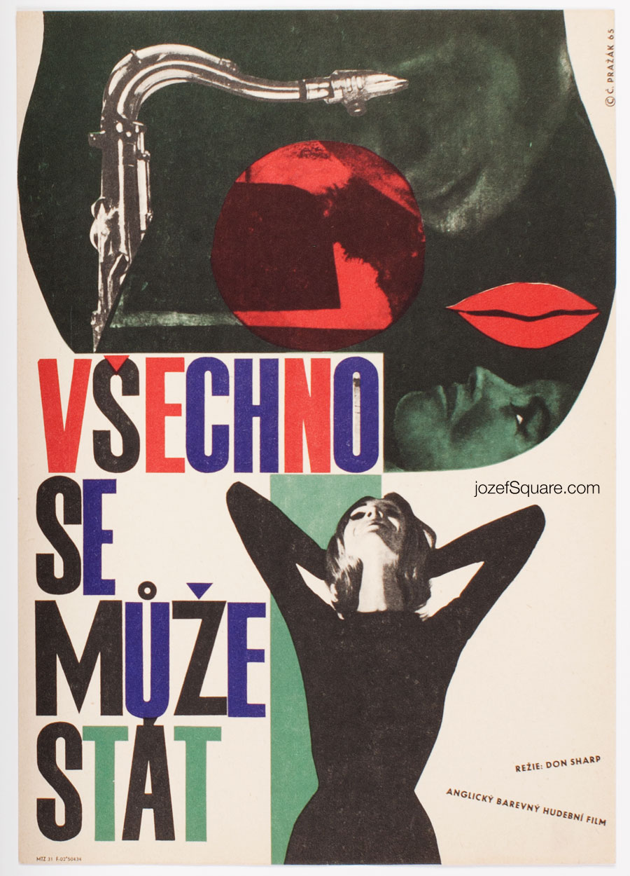 Collage Movie Poster, It's All Happening, Cenek Prazak, 60s Cinema Art