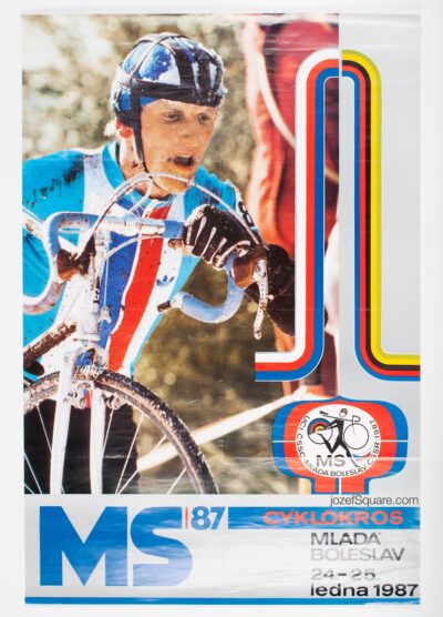 Cycling Poster, Cyclo-cross World Cup, 1987