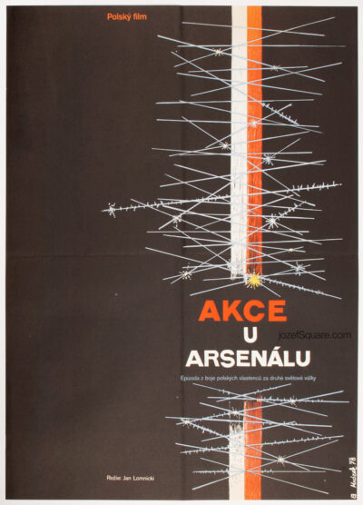 Movie Poster, Operation Arsenal, Drahomir Mrozek, 70s Cinema Art