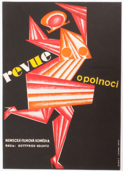 Movie Poster, Midnight Revue, Jana Laudova, 60s Cinema Art