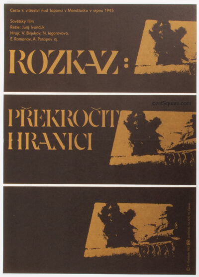 Movie Poster, Order to Cross Border, Petr Chalabala, 80s Cinema Art