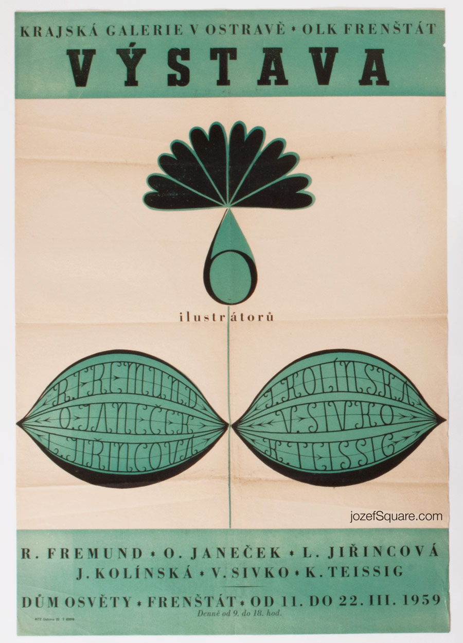 Exhibition Poster, 6 Illustrators, Richard Fremund