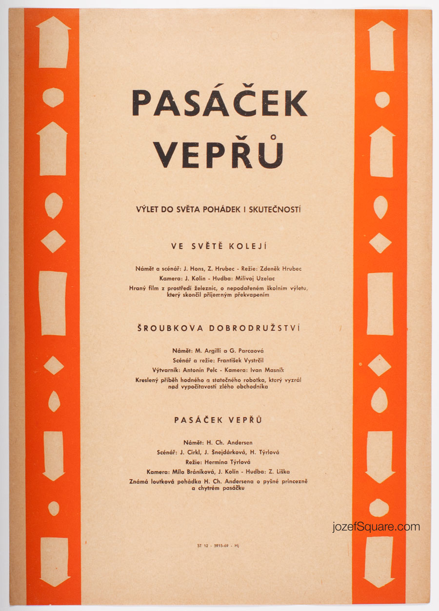 Movie Poster, The Swineherd, Unknown Artist, 60s Cinema Art