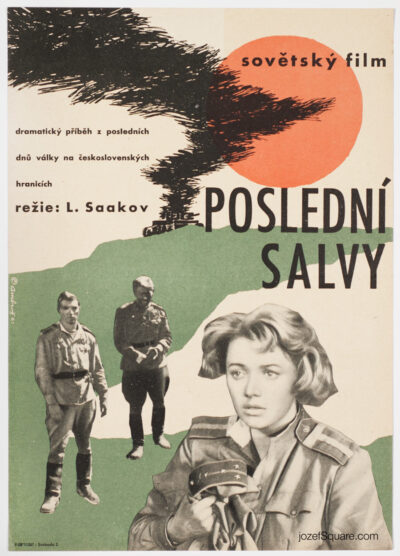 Movie Poster, Last Salvos, Jan Ambroz, 60s Cinema Art