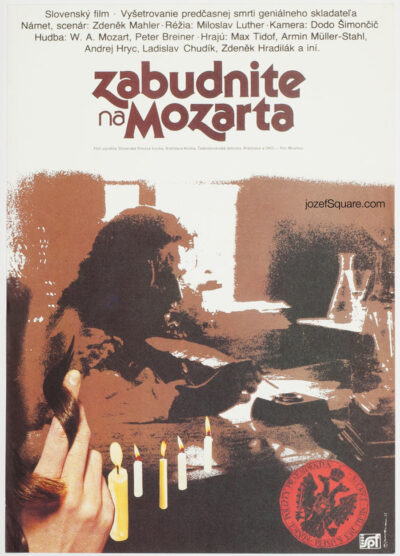 Movie Poster, Forget Mozart, Jan Meisner, 80s Cinema Art