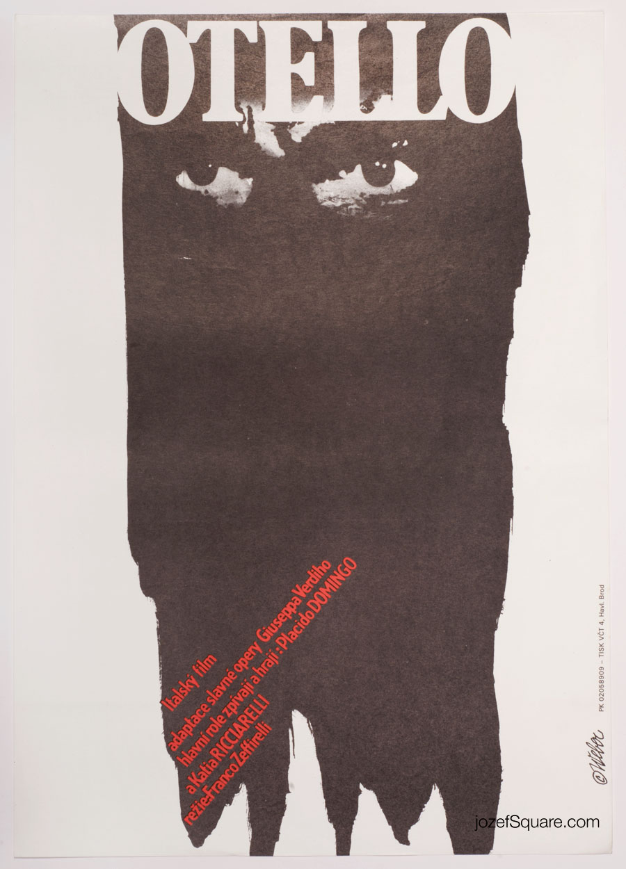 Movie Poster, Othello, Franco Zeffirelli