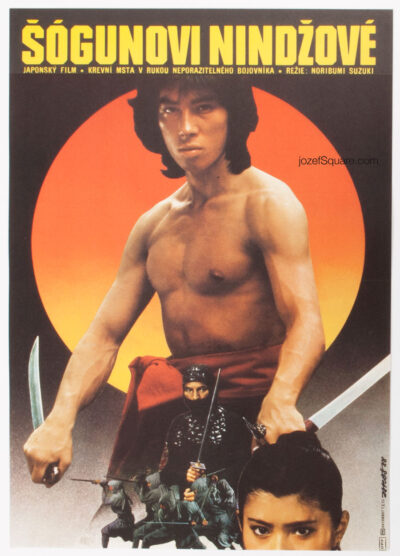 Movie Poster, Shogun's Ninja, Alexej Jaros, 80s Cinema Art