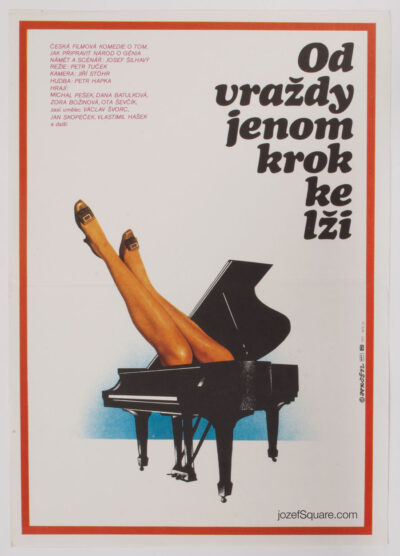 Movie Poster, Just a Step from Murder to Lie, Alexej Jaros