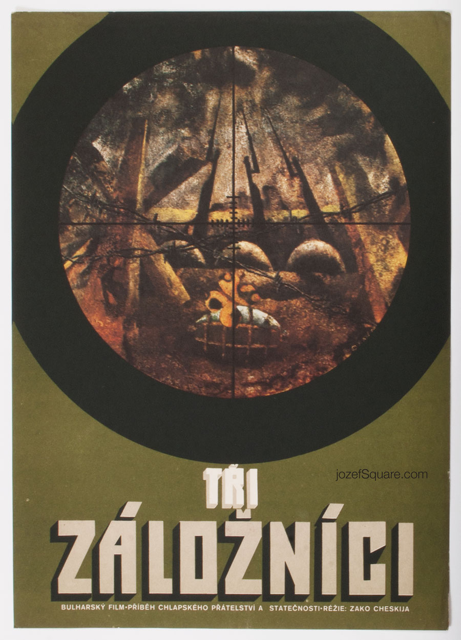 Movie Poster, Three Reservists, Fedor Kis, 70s Cinema Art