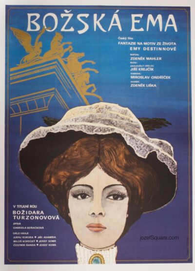 Illustrated Movie Poster, Divine Ema, 70s Cinema Art