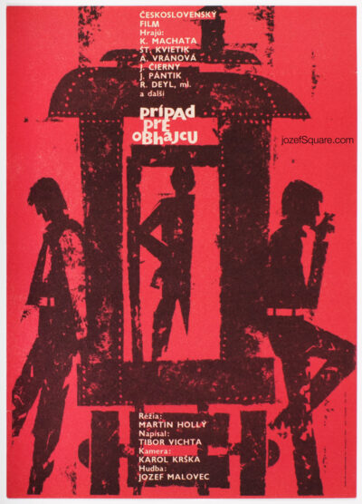 Movie Poster, Case for the Barrister, Jozef Povraznik, 60s Cinema Art