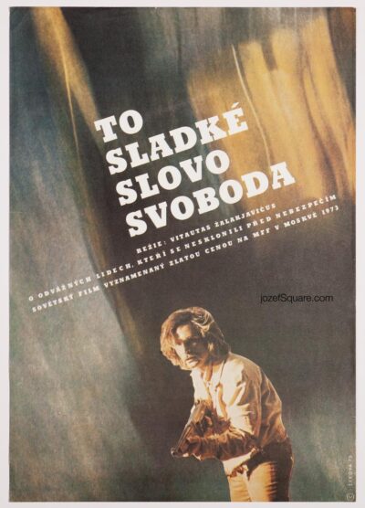 Movie Poster, That Sweet Word, Liberty!, Libuse Zikova, 70s Cinema Art