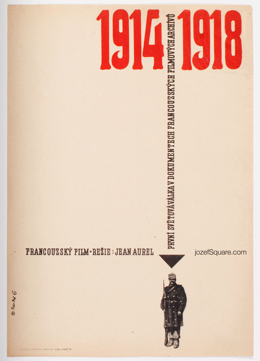 Minimalist Movie Poster, 14-18, Petr Pos, 60s Cinema Art