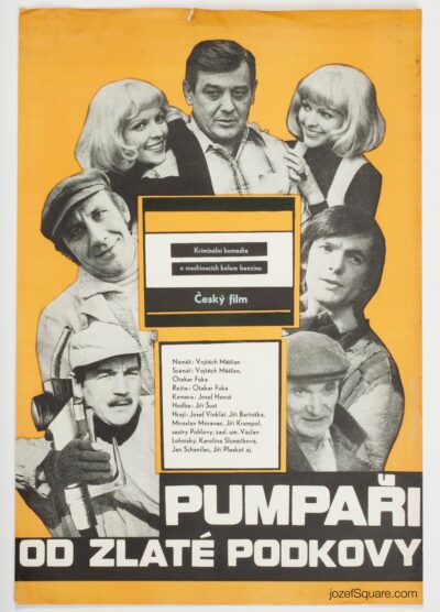 Movie Poster, Attendant from Golden Horseshoe, Unknown Artist, 70s Cinema Art