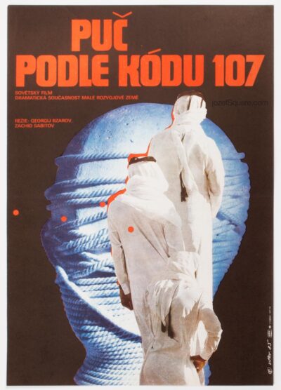 Movie Poster, Coup d'etat 107, Vratislav Sevcik, 80s Cinema Art