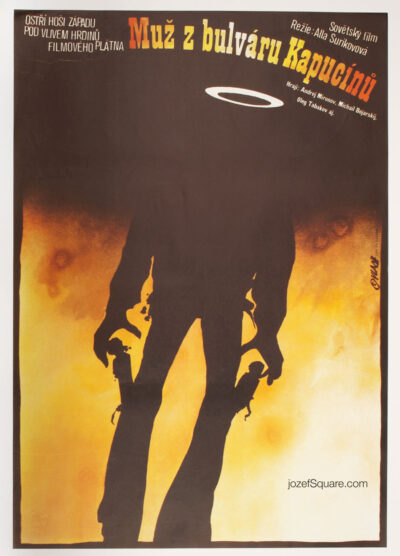 Western Movie Poster, Man from Boulevard des Capucines, Zdenek Vlach
