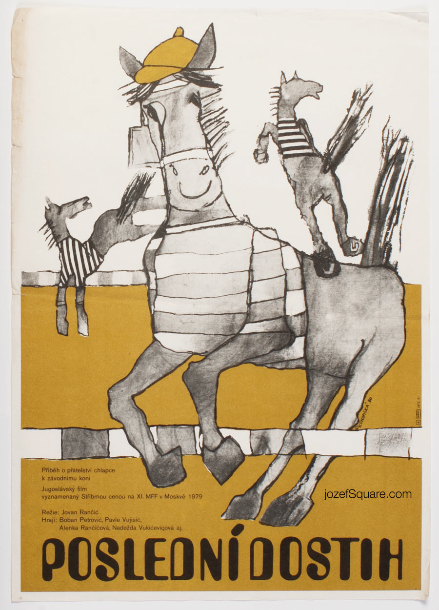 Movie Poster, Last Race, Eliska Konopiska, 80s Cinema Art