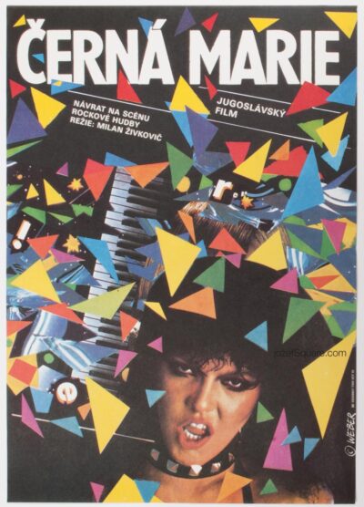 Movie Poster, Black Maria, Jan Weber, 80s Cinema Art