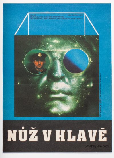 Movie Poster, Knife in the Head, Karel Zavadil, 80s Cinema Art