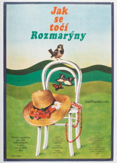 Movie Poster, How to Shoot Rosemaries, Miloslav Disman, 70s Cinema Art