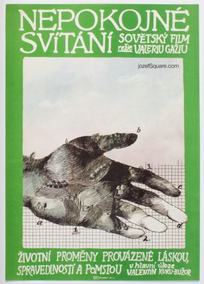 Movie Poster, Nistrul in flacari, Olga Fischerova, 80s Cinema Art