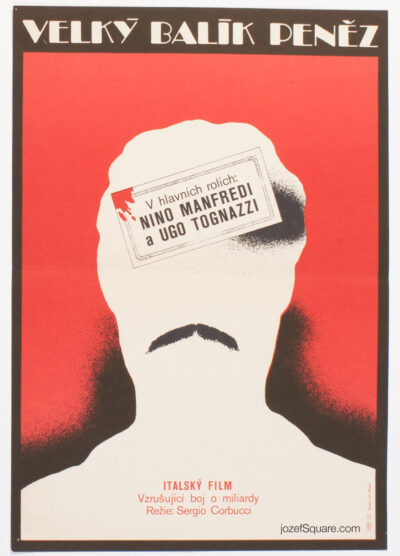 Movie Poster, Payoff, Nino Manfredi, Unknown Artist, 80s Cinema Art