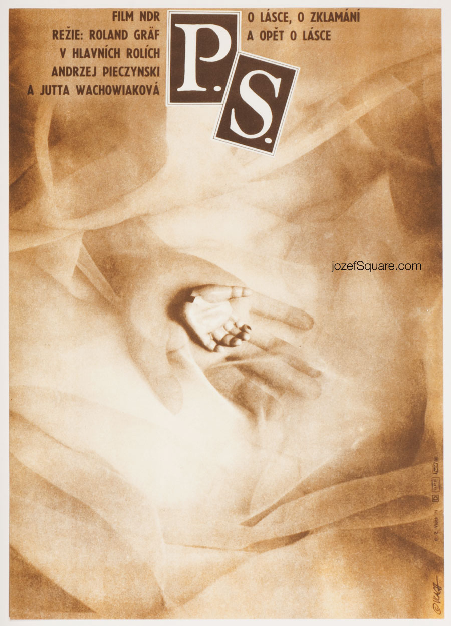 Movie Poster, P.S., Zdenek Vlach, 70s Cinema Art