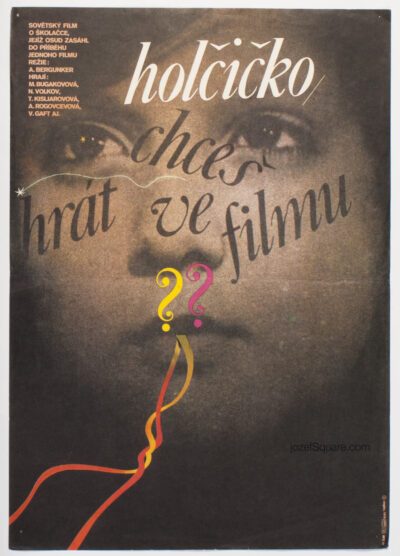 Movie Poster, Do You Want to Be an Actress, Girl, Zdenek Ziegler, 70s Cinema Art