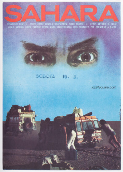 Movie Poster, Lost in Sahara, Alexej Jaros, 80s Cinema Art