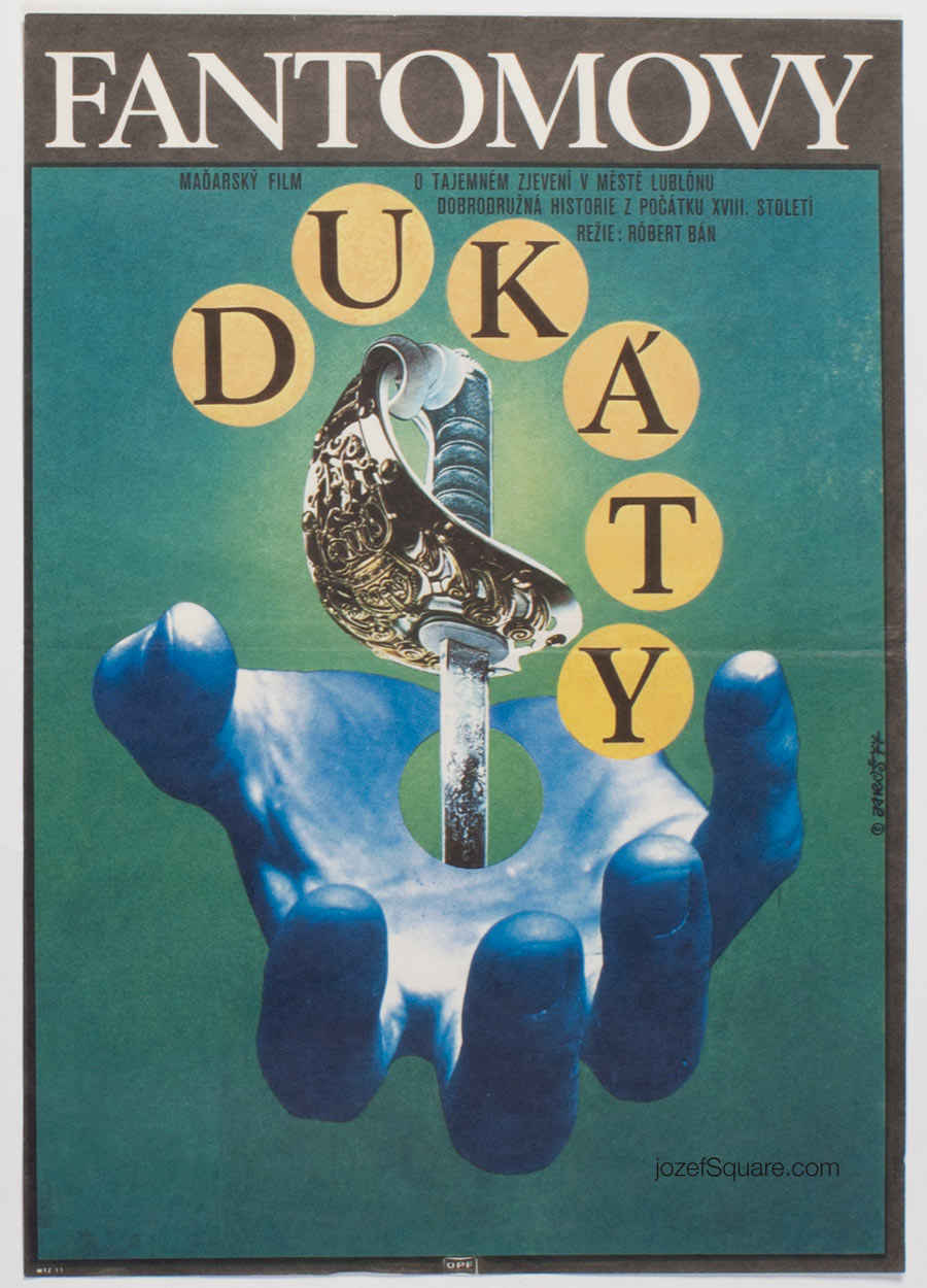 Movie Poster, Phantom on Horseback, Alexej Jaros, 70s Cinema Art