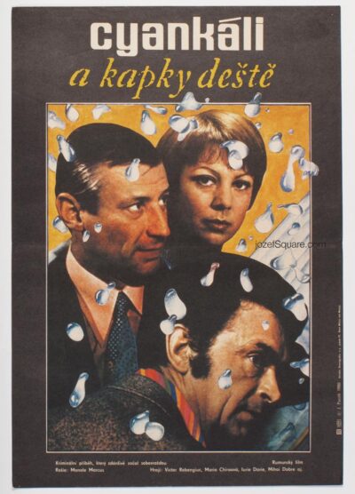 Movie Poster, Cyanide and the Raindrop, Jan Antonin Pacak, 80s Cinema Art