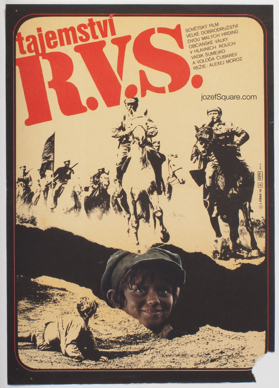 Movie Poster, R.V.S., Jaroslav Fiser, 70s Cinema Art