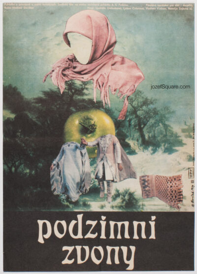 Movie Poster, Autumn Bells, Miroslav Hlavacek, 70s Cinema Art