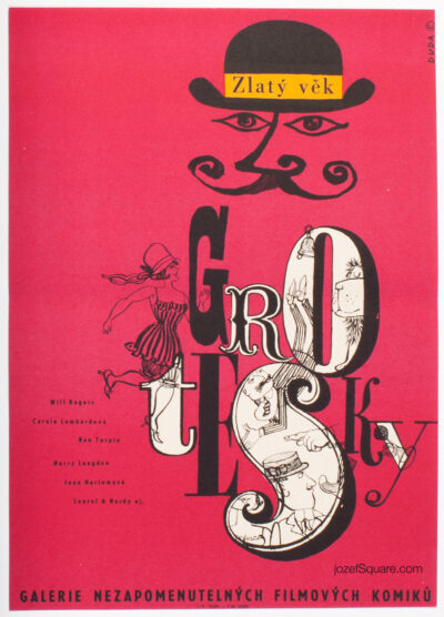 Movie Poster, The Golden Age of Comedy, Stanislav Duda, 60s Cinema Art
