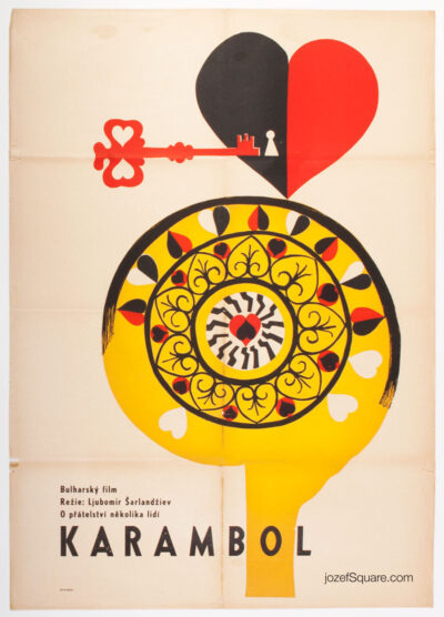 Movie Poster, Karambol, Unknown Artist, 60s Cinema Art