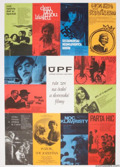 UPF Invites to Czech and Slovak Films, Alena Hubickova, 70s Cinema Postert