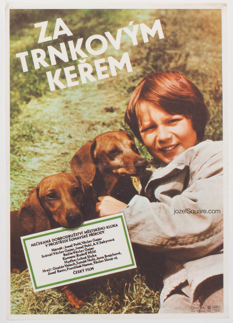 Movie Poster, Behind Blackthorn Bush, Dobroslav Foll, 80s Cinema Art