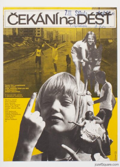 Movie Poster, Waiting for Rain, Frantisek Subrt, 70s Cinema Art