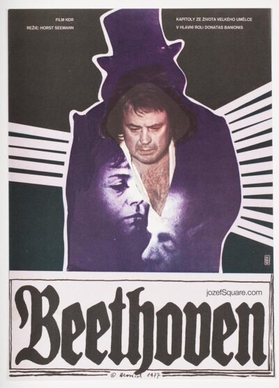 Movie Poster, Beethoven, Miroslav Hlavacek, 70s Cinema Art
