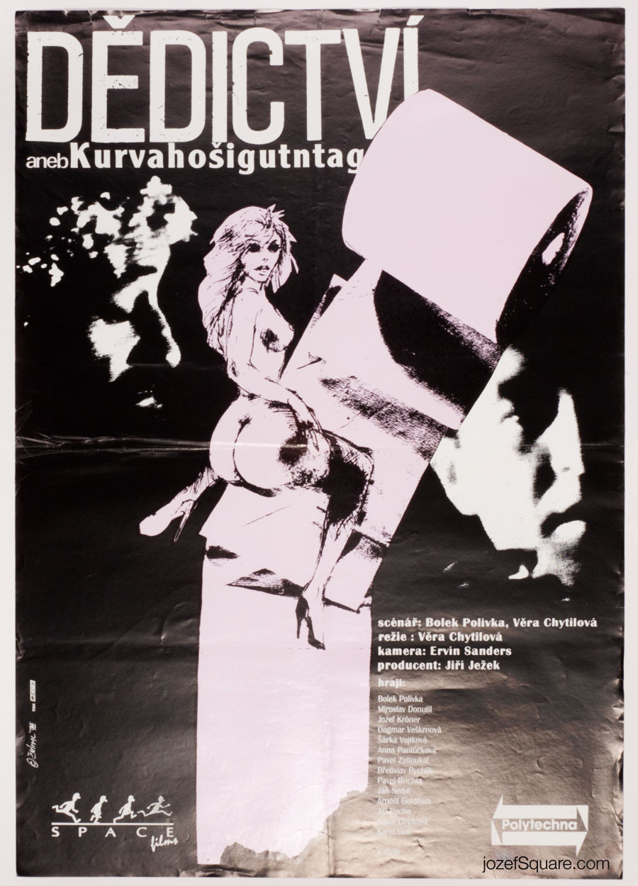Movie Poster, Inheritance, Vera Chytilova, 90 Cinema Art