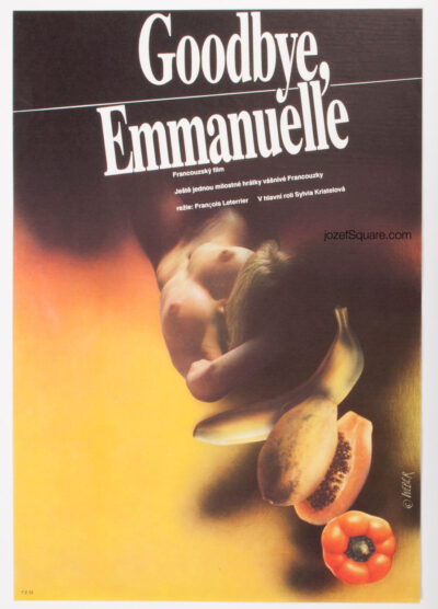 Movie Poster, Goodbye, Emmanuelle, Jan Weber, 70s Cinema Art