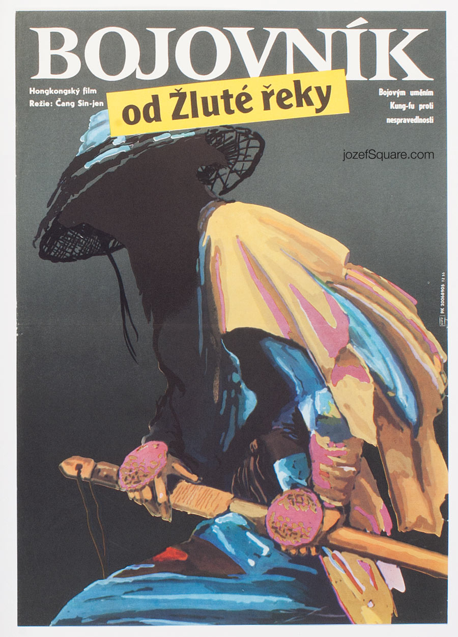 Movie Poster, Yellow River Fighter, 80s Cinema Art